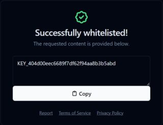 Delta executor key successful