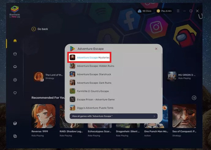 Games in emulator